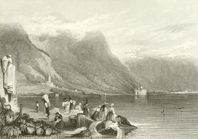 Château de Chillon, Lac de Genève, Suisse - Samuel Prout